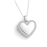 Locket Necklace with Photo - Heart