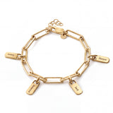 Personalised Bracelet with Engraved Tags
