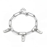Personalised Bracelet with Engraved Tags