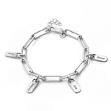 Personalised Bracelet with Engraved Tags