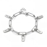 Personalised Bracelet with Engraved Tags