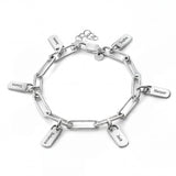 Personalised Bracelet with Engraved Tags