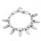 Personalised Bracelet with Engraved Tags