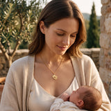 Baby Feet Necklace with Engraving