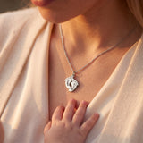 Baby Feet Necklace with Engraving