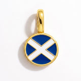 Charm - Flag Round – Gold