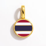 Charm - Flag Round – Gold