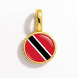 Charm - Flag Round – Gold