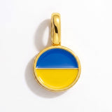Charm - Flag Round – Gold