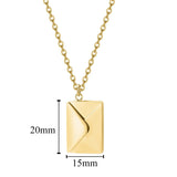 Custom necklace with secret message